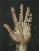 La main de Lascaux, 2014 39 x 30 cm, oil on panel