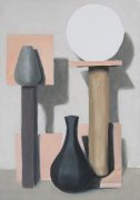 Jasper Hagenaar, Modernist stilleven, 2018, 29,9 x 21 cm, oil on paper on panel