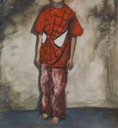 Spidey (portrait of Jonas), 2012 29 x 27,8 cm, oil on paper on panel