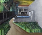 Julius Hofmann, Sector, 2017, 180 x 190 cm, acryl on canvas